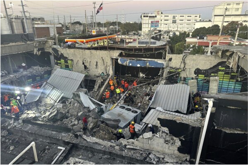 Colapso de techo de una discoteca en República Dominicana deja 44 muertos