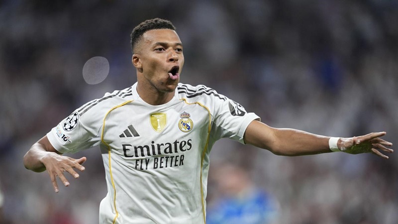 Mbappé lidera la goleada del Real Madrid 5-0 ante Kairat en Champions