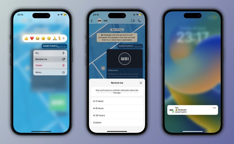 WhatsApp lanza ‘Recuérdame’: la función que evita que olvides tus mensajes