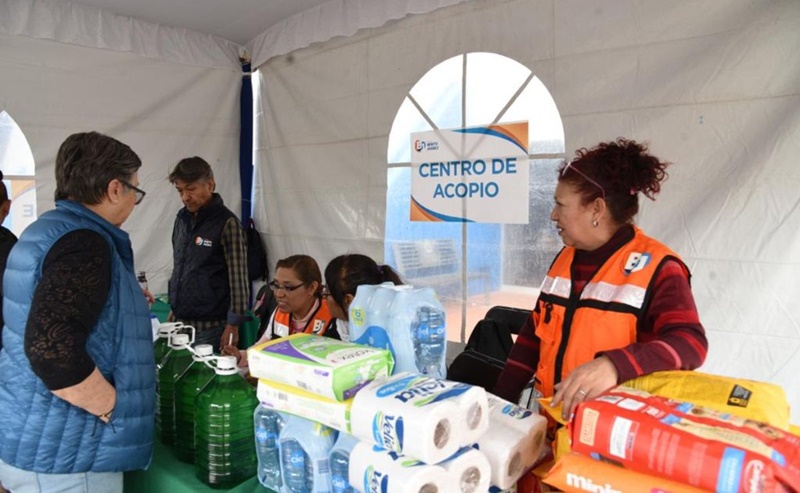 CDMX activa centros de acopio tras lluvias que dejaron 100 mil viviendas dañadas