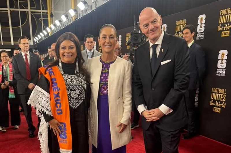 Sheinbaum llega al sorteo y arranca la ruta al Mundial 2026