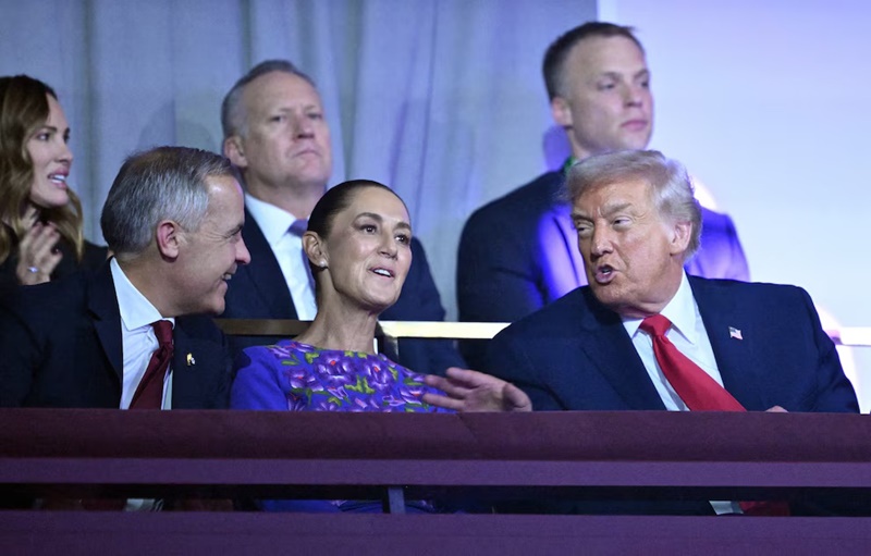 Sheinbaum cuenta cómo fue su charla con Trump y Carney en el sorteo