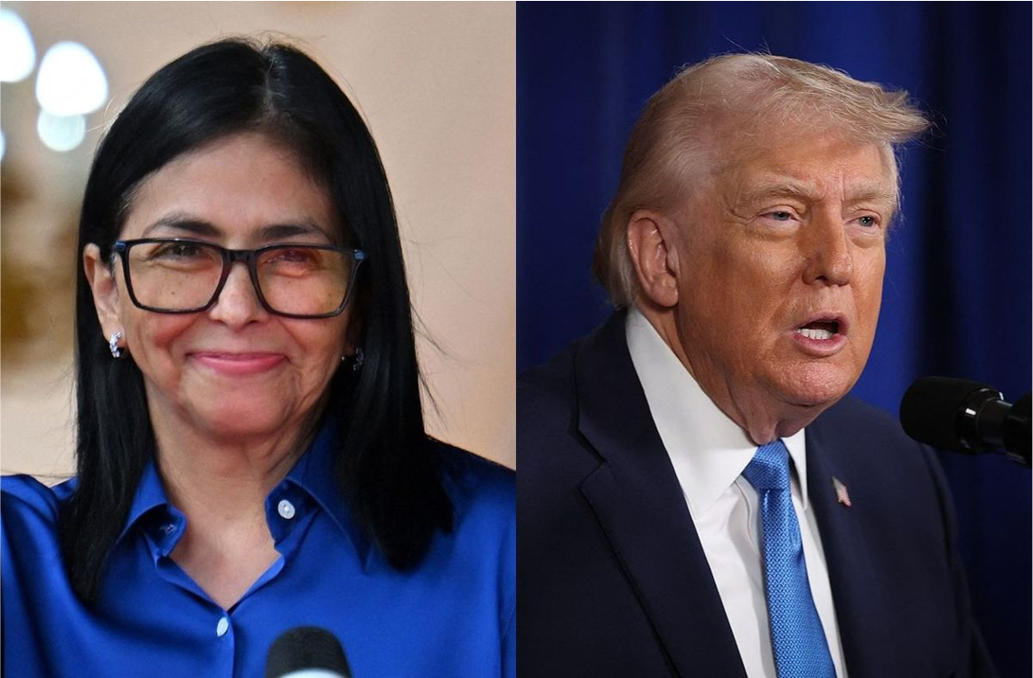 Trump describe como “formidable” a Delcy Rodríguez tras su llamada con la presidenta interina de Venezuela