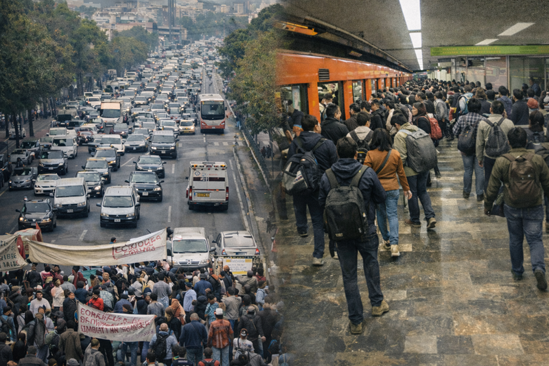 Movilidad complicada este martes en la CDMX