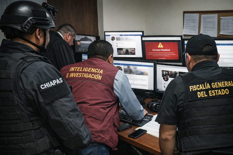 Chiapas inhabilita cuentas digitales vinculadas a presunta delincuencia