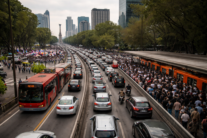 CDMX bajo presión: el día que nadie quiere manejar