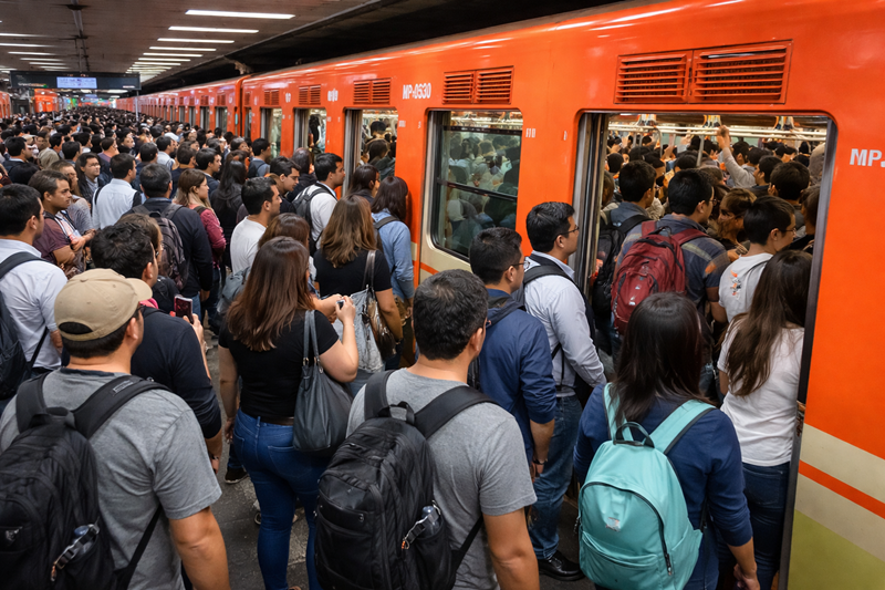 CDMX enfrenta caos vial y marchas simultáneas este jueves