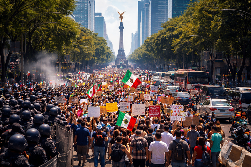 Caos vial en CDMX: marchas y tráfico complican la movilidad