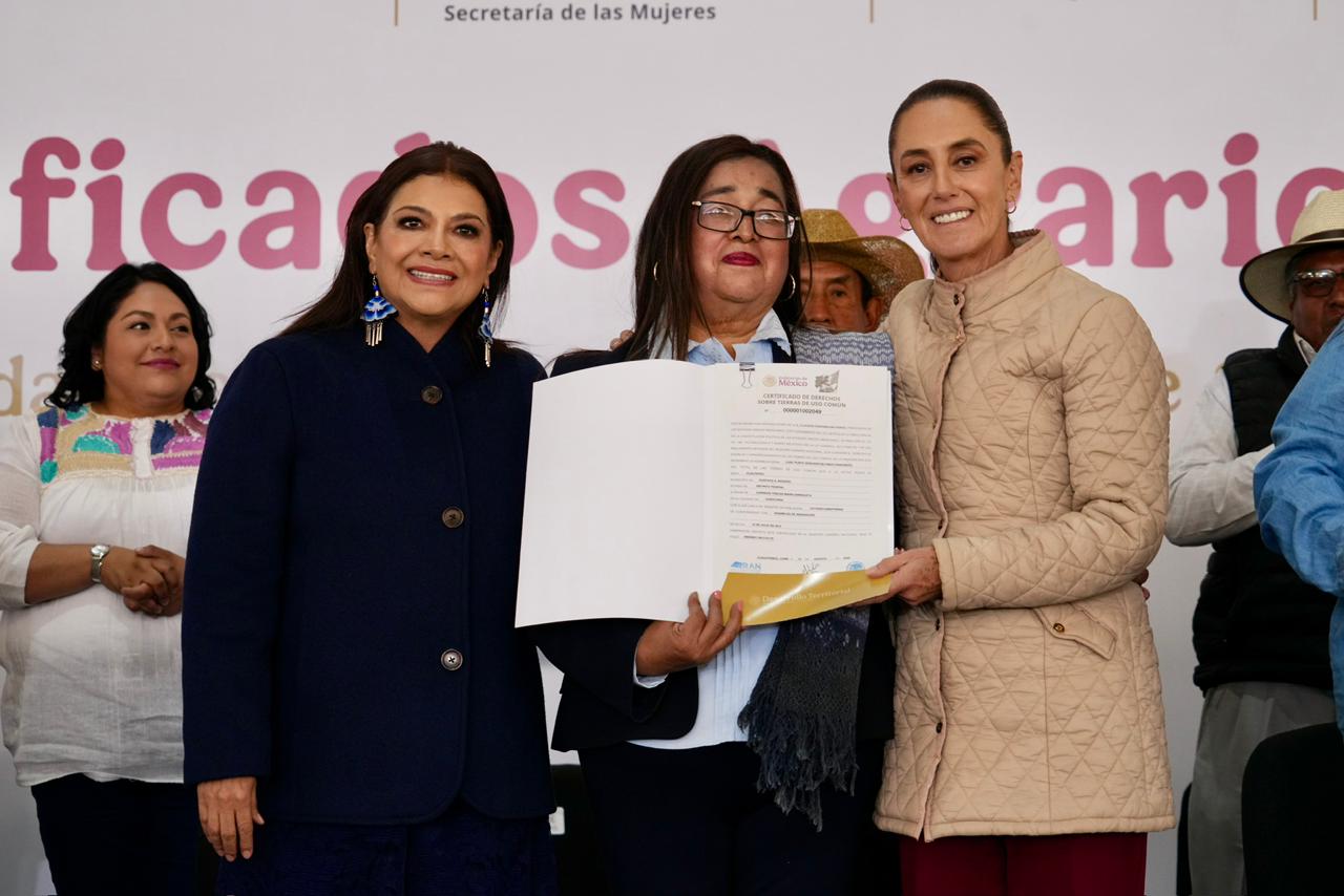 Entrega de certificados agrarios a mujeres marca avance en derechos, pero persisten rezagos