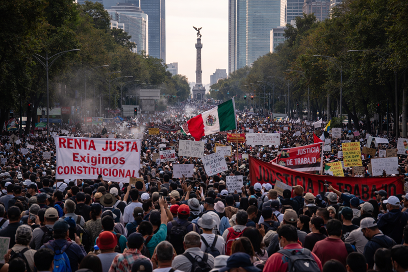 Martes complicado en CDMX: marchas y tráfico presionan la ciudad