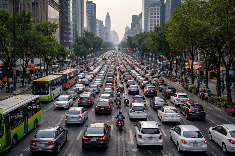 CDMX bajo presión: tráfico y marchas complican el día
